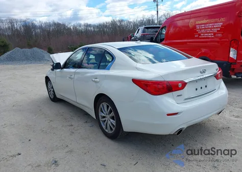 2015 Infiniti Q50 Premium from USA, damaged, VIN JN1BV7ARXFM399617